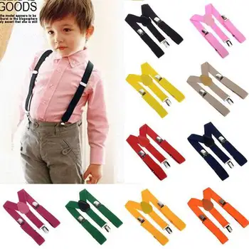 

2018 Unisex Kids Boy Girls Clip-on Suspenders with Adjustable Elastic Braces Children Apparel Accessories Sfcxo Party decoratio