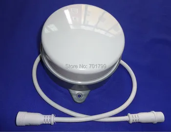 

WS2821A LED pixel module,120mm diameter milky cover,DC24V input,24pcs 5050 RGB SMD LED inside