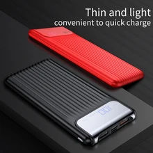 Быстрая зарядка 3,0 внешний аккумулятор 10000 мАч двойной USB lcd Внешний аккумулятор зарядное устройство для мобильных телефонов планшетов повербанк