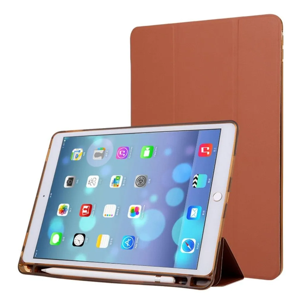 Силиконовый чехол для iPad 9 7 дюйма 2018 с держателем карандашей Apple тонкий