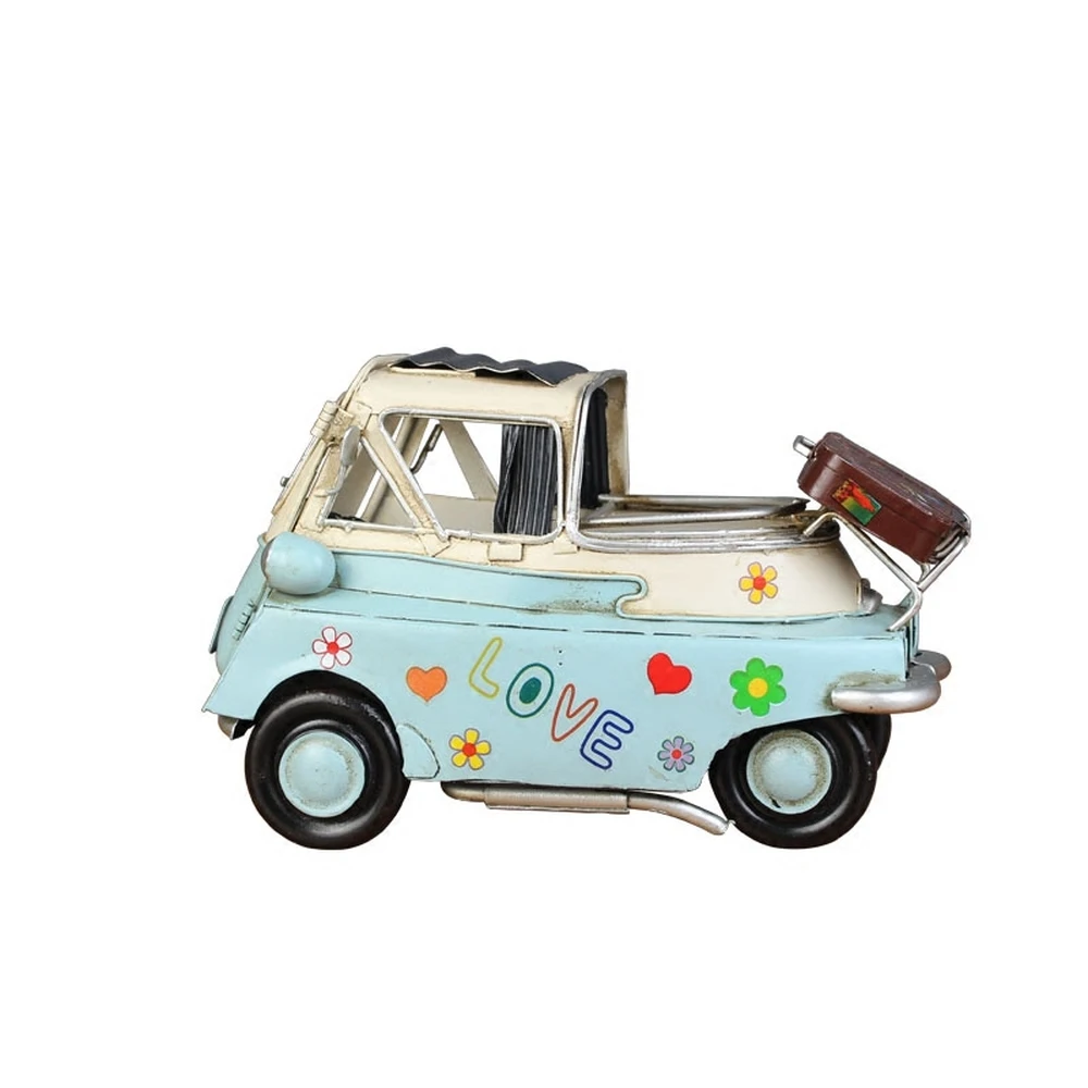  1PCS Retro nostalgia BMW iron classic model bedroom home furnishings soft ornaments small handicraf - 32888885069