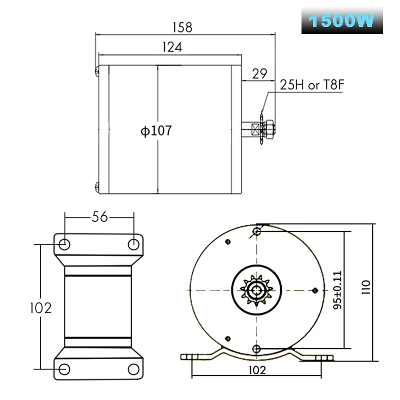 Электрический скутер 48V 1500W 1600W DC безщеточный мотор для электрических транспортных средств с двигателем контроллера ЖК-дисплей Дисплей Лонгборда bicicleta