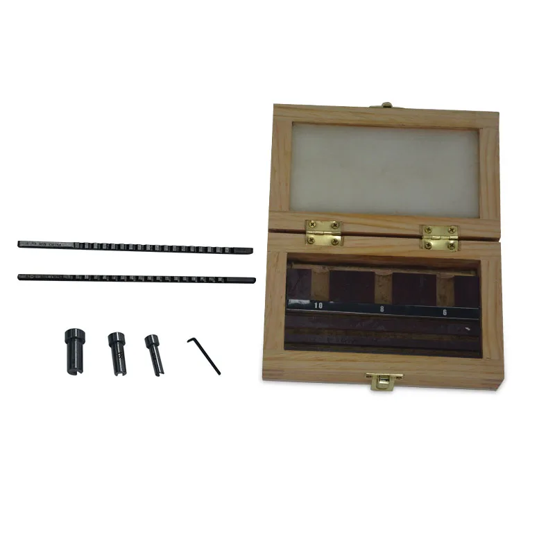 

HSS Keyway Broach Set Metric Sized 6pcs 2mm 3mm Broaches 6/8/10 Collared Bushings with Shims CNC Cutting Tools knife