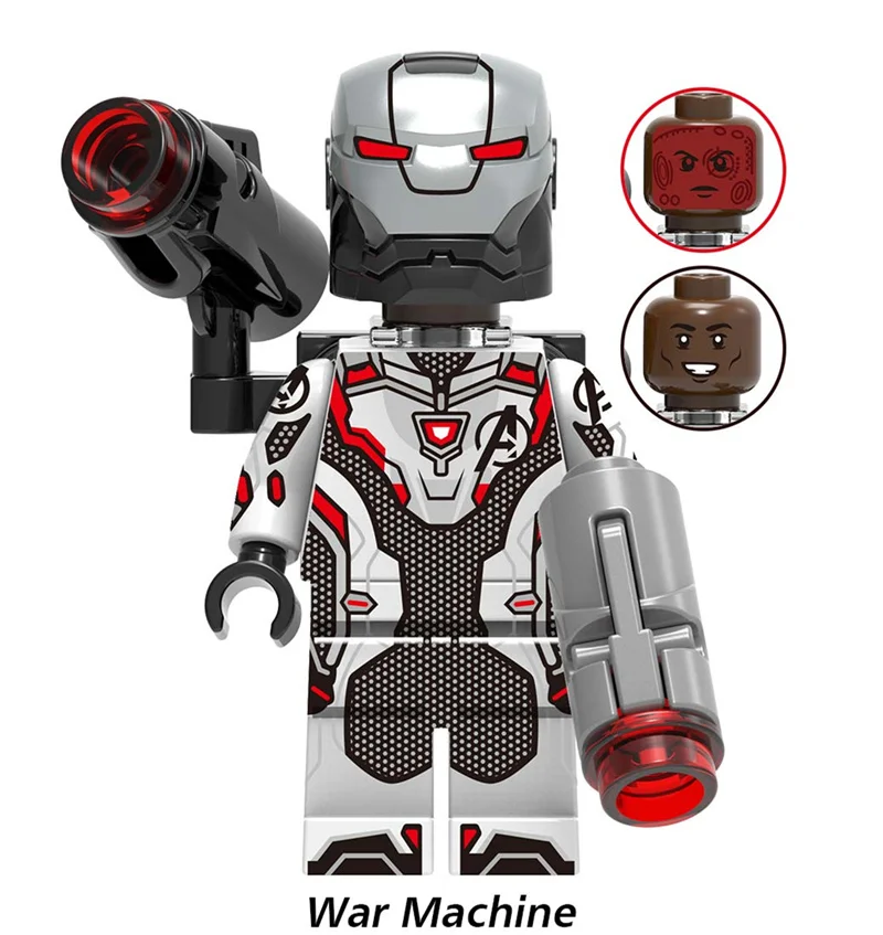 8pcs/lot Avengers Endgame Super Hero Figure Captain America War Machine Ant Man Rocket Raccoon Thor Iron Man Building Block Toys