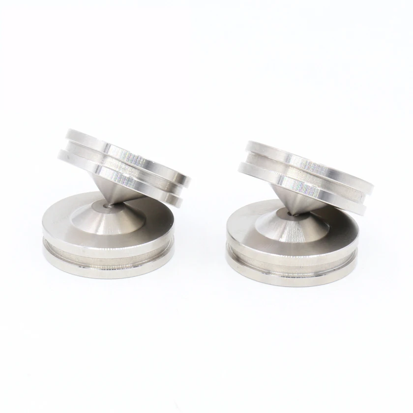 Free shipping one set Stainless Steel Speaker Spike Isolation Feet Cone