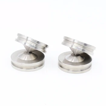 

one set Stainless Steel Speaker Spike Isolation Feet Cone Pad Amp HiFi