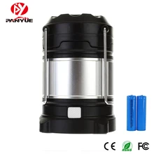 PANYUE портативный светодиодный фонарь для кемпинга Перезаряжаемый USB внешний аккумулятор походный светильник s 18650 вспышка светильник s наружный светильник для палатки рабочий светильник