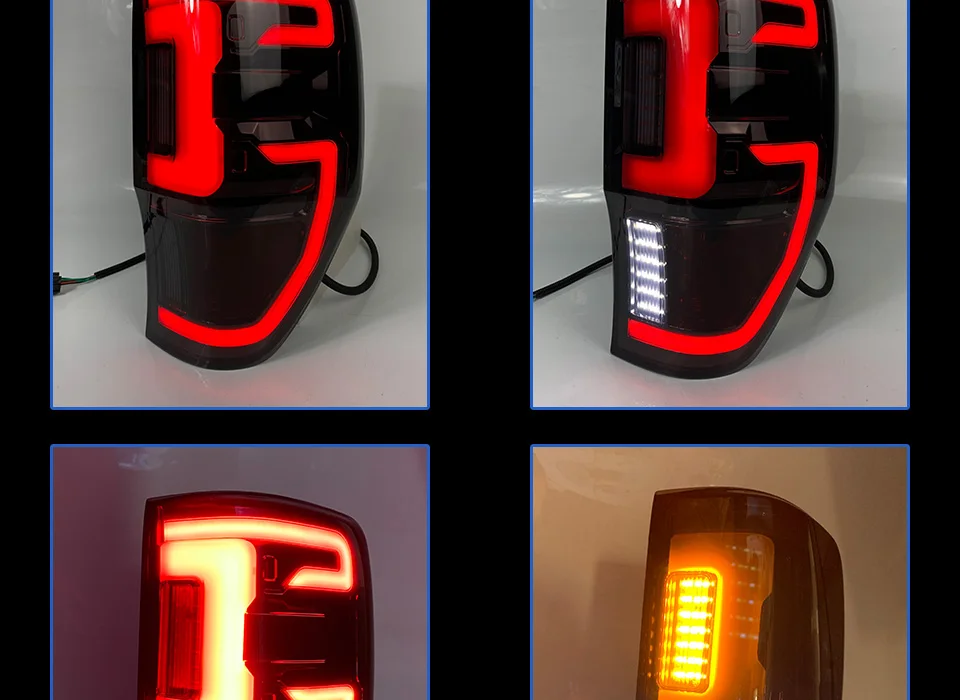 Cheap Car Styli Tail Lamp for Ford Ranger Raptor LED Tail Light 2012-2019 New Ranger LED Rear Lamp LED Turn Signal LED Brake Reverse 8