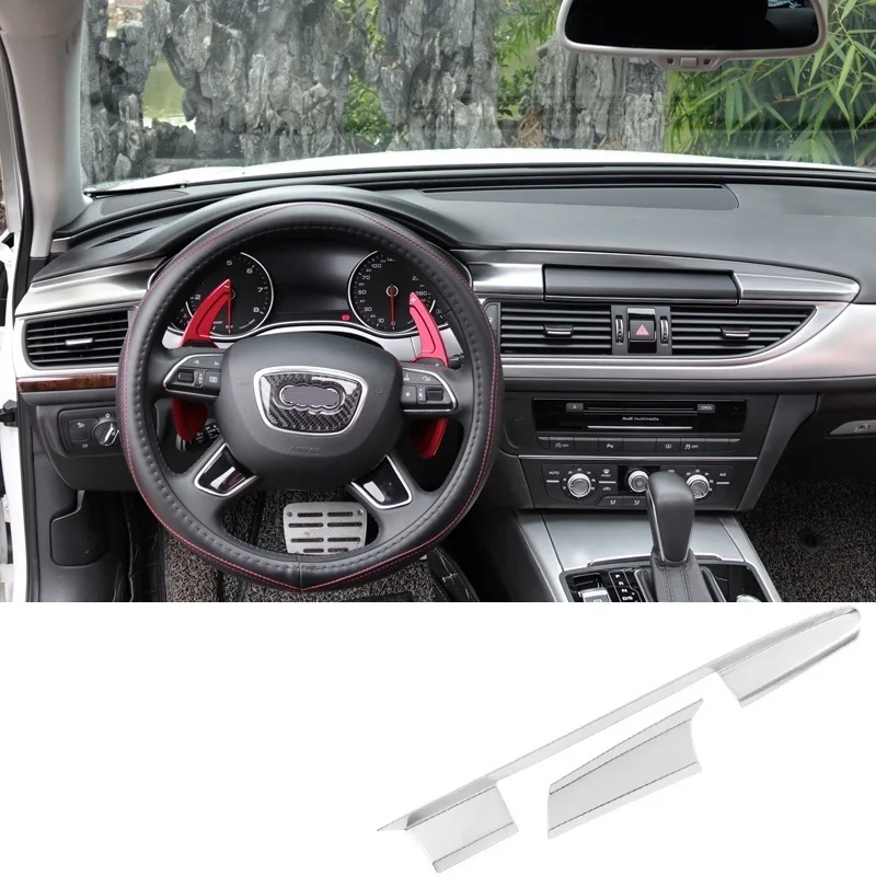 

Car Gear Control System Dashboard Interior Excent Auto Decorative Accessories Sticker Strip 12 13 14 15 16 17 18 19 FOR Audi A7