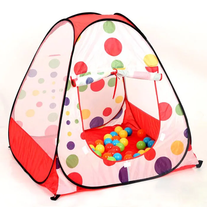 

free shipping polka dot child game tent baby small play tent 90*90*93 cm