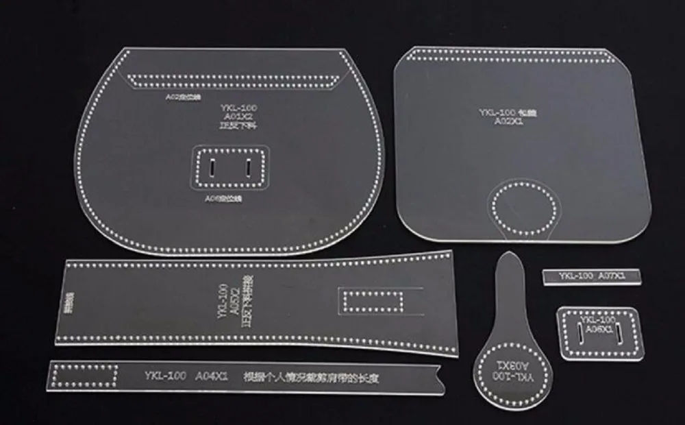 Сумка на плечо акриловая кожаная сумка шаблон кожевенное ремесло шаблон DIY хобби кожевенное ремесло шитье шаблон трафареты для подарка