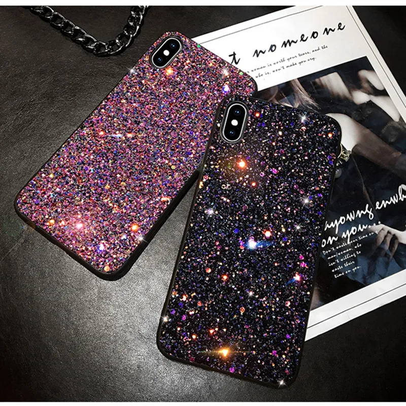 

Luxury Fashion Shining Glitter Sequins Case for huawei P20 Lite Cover for Huawei P30 Pro P 20 Pro Nova 3E Soft TPU phone Cases