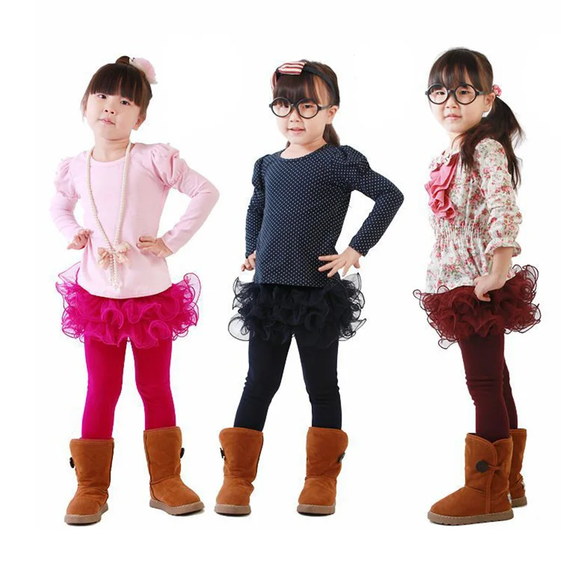 Осенне-зимние леггинсы для девочек, утепленные бархатом детские штаны ярких цветов для девочек От 3 до 9 лет детские леггинсы для девочек