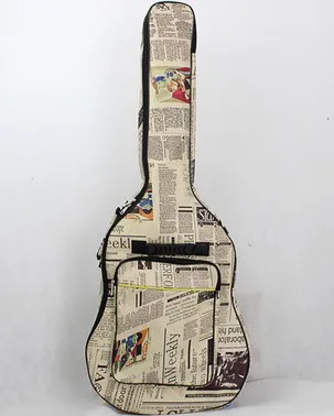 Гитарная посылка 40 41 дюймов мягкая балерина Акустическая гитара рюкзак черный цвет пользовательские персонализированные студентов - Цвет: style7
