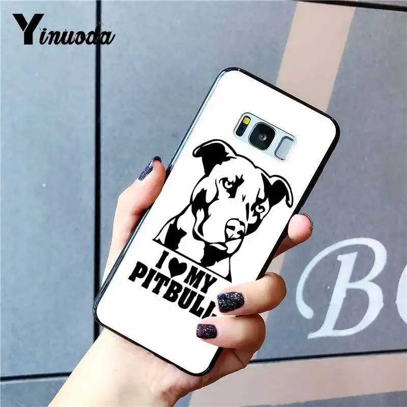 Yinuoda Pit Bull прекрасная комнатная собачка Pitbull love TPU чехол для телефона samsung Galaxy S9 plus S7 edge S6 edge plus S10 S8 plus чехол