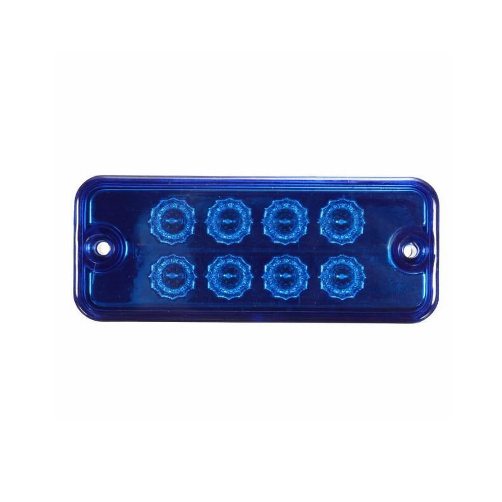1pcs 8 LED 12V 24V Waterproof Blue Clearance Side Marker Light