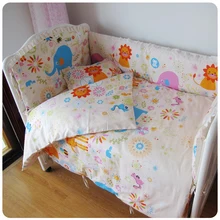 Акция! 9 шт. весь комплект хлопок детское постельное белье детское одеяло постели вокруг наивысшего качества 120*60/120*70 см