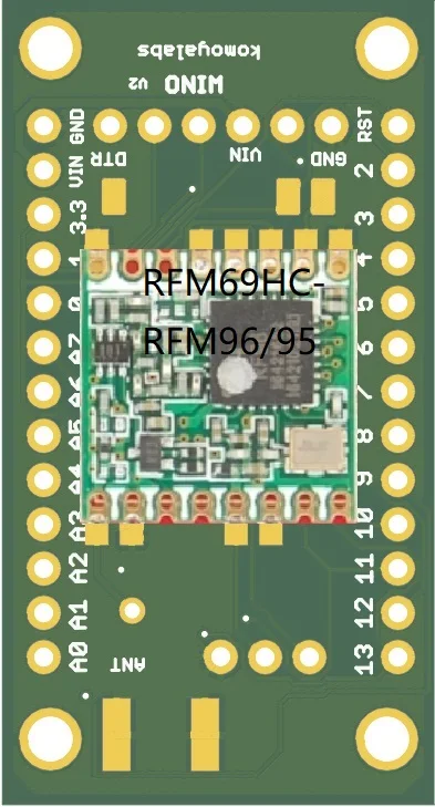 Подходит для Arduino 3,3 В RFM95 RFM69CW RFM12 RFM69HCW RFM92 RFM98 RFM96 беспроводной модуль LoRa макетная плата