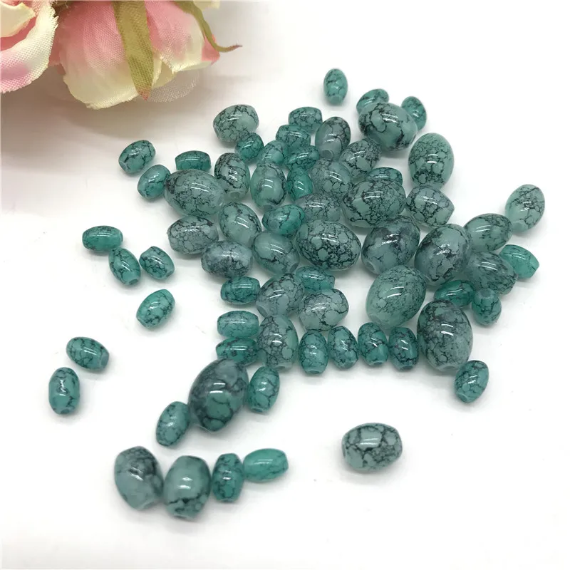 

Wholesale various styles 8x11mm oval glass beads loosely spaced beads DIY jewelry made of Austria Pearl AAA #27