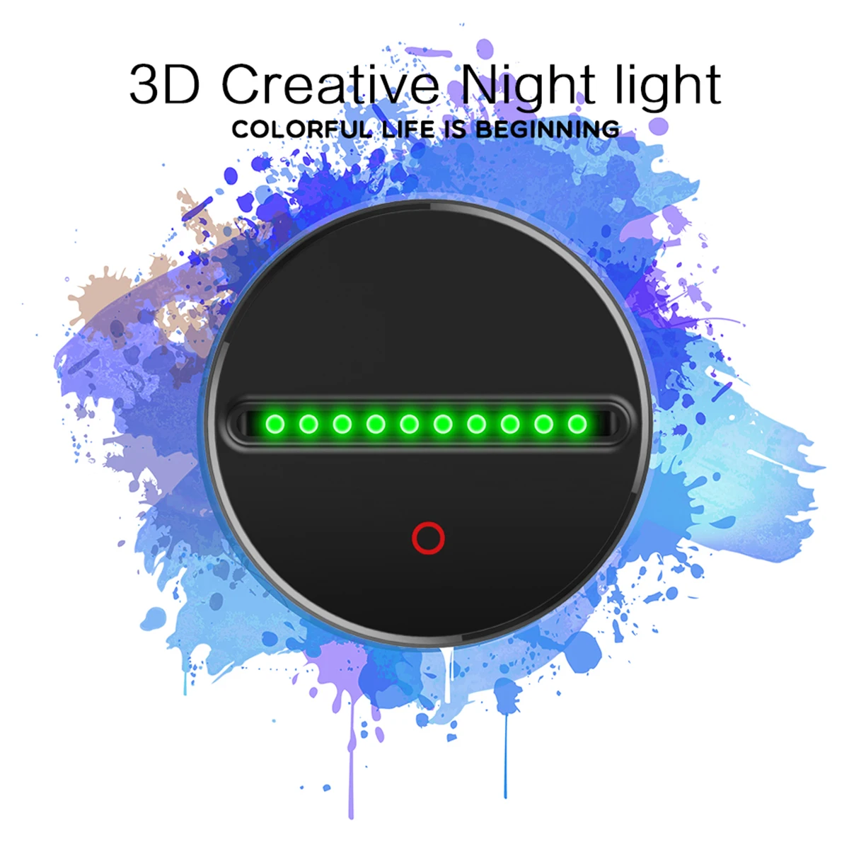 Акриловый 7 цветов различных медитации Йога 3D светодиодный ночной Светильник для спальни светодиодные лампы для гостиной стол украшение ночной Светильник