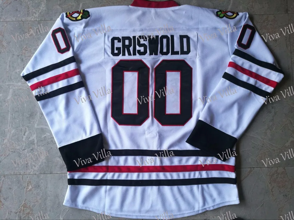 

Clark Griswold Jersey #00 Christmas Vacation Movie Hockey Jersey All Stitched Men Ice Hockey Jersey S-3XL