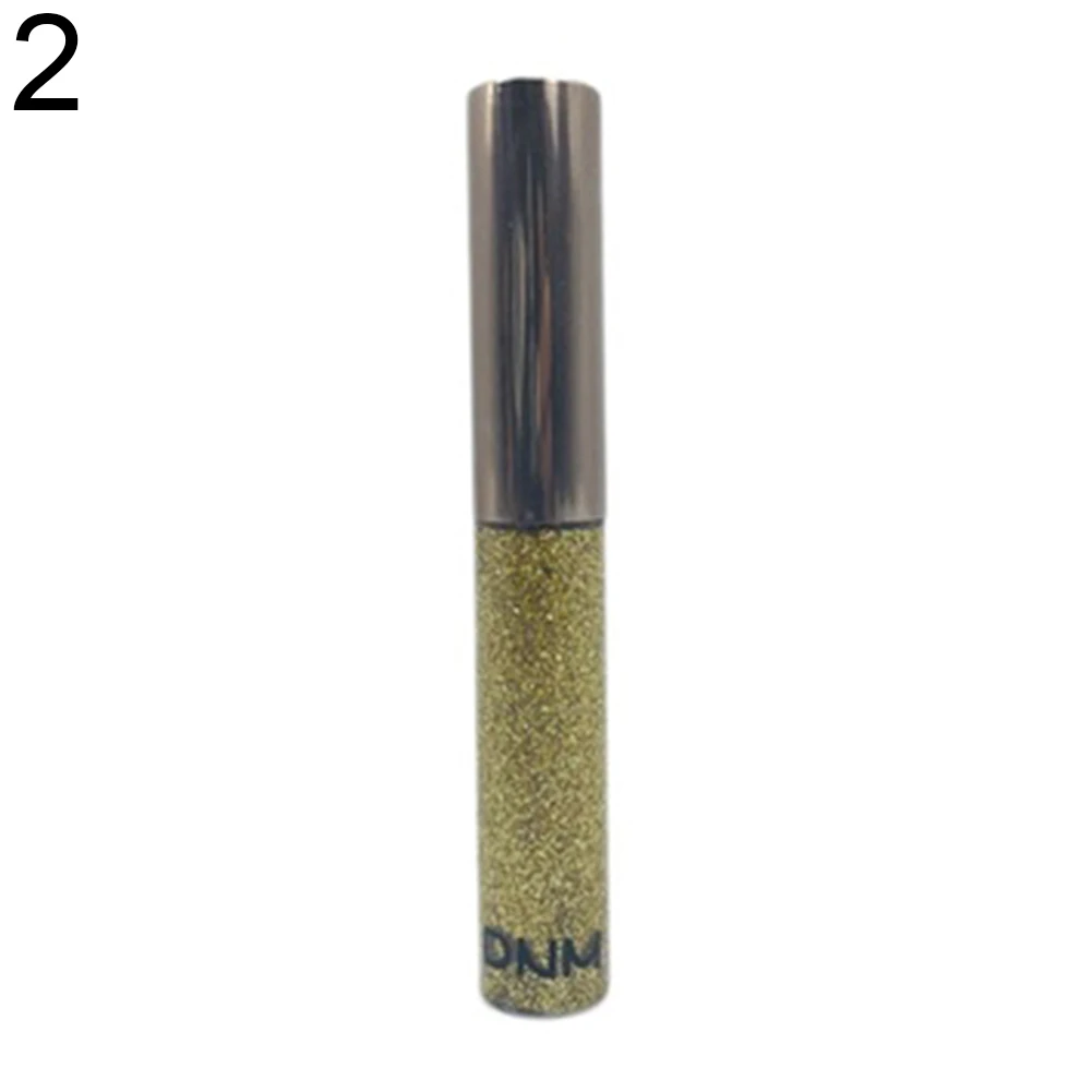 DNM мерцающий цветной жидкий карандаш для глаз тени для век Ручка водонепроницаемый макияж с эффектом "металлик" Новинка - Цвет: 02