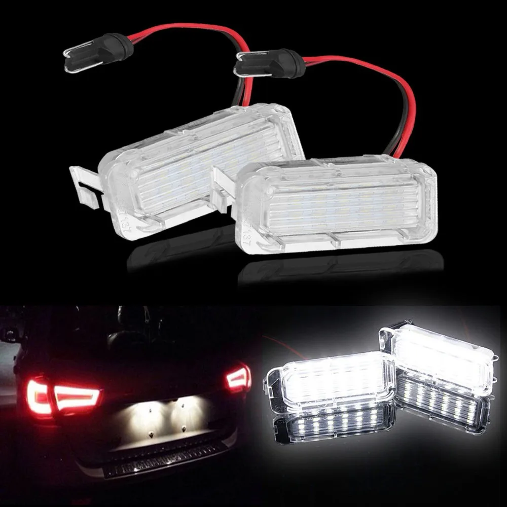 

2pcs LED License Number Plate Light 18LED 6000K for Ford Fiesta Focus C-Max Kuga Mondeo Galaxy MK4