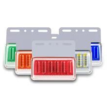 Супер яркий грузовик светодиодный Предупреждение сигнальные огни Янтарный 6D габаритный фонарь прицеп грузовик пикап туман, освещение для парковок Водонепроницаемый 24V