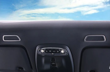 

For Volvo XC60 2018/ XC90 2015 2016 2017 2018 Stainless Matte Interior Front Roof Speaker Sticker Cover 2* car accessories