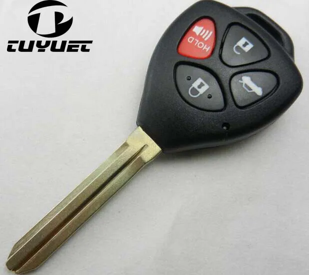 

Replacement Case For Toyota Camry Remote Key Shell 4 button (With Red Button)