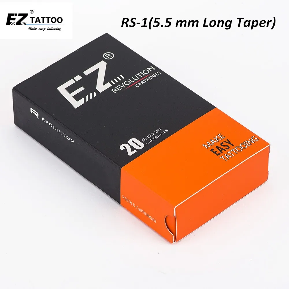 Buy EZ Revolution Tattoo Needle Cartridge Round Shader 5.5 MM Long Taper Tattoo