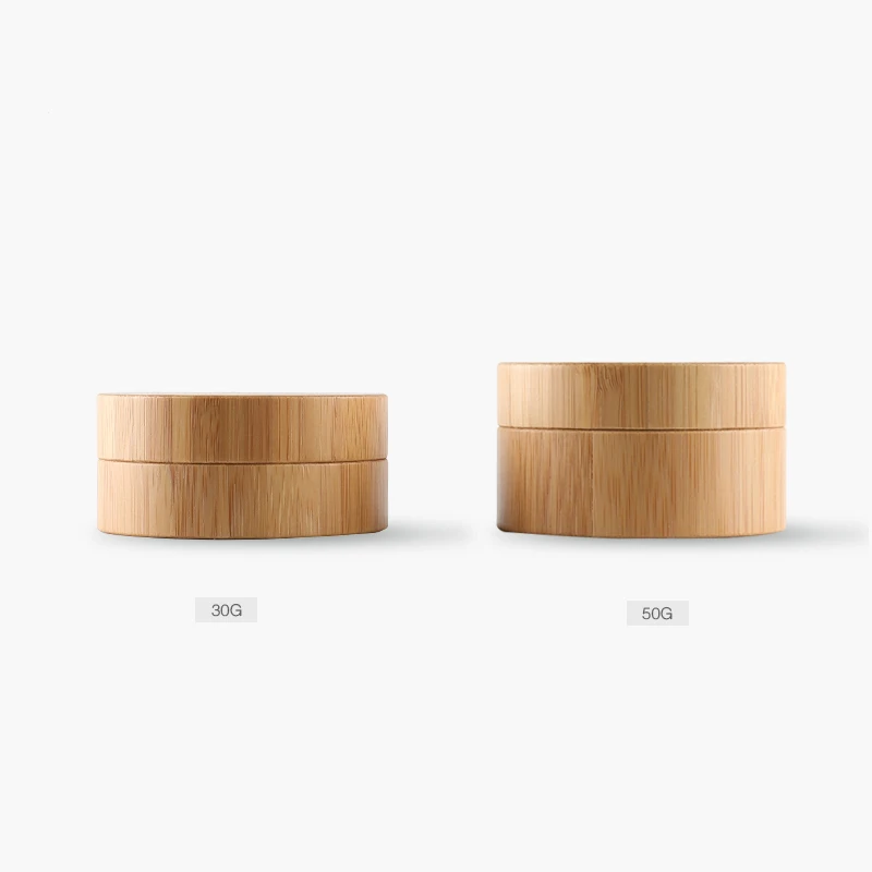 30ML/50ML 12pcs/lot Bamboo Wooden Cosmetic Jar Empty Facial Cream Container High-grade DIY Hand Refillable Box | Красота и здоровье