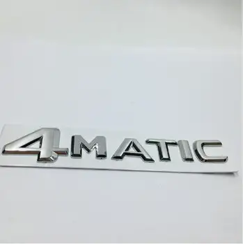 

For Mercedes 4Matic Trunk or Side Emblem Chrome Badge Logo Car Stickers For Benz W124 W210 C E CL CLS R