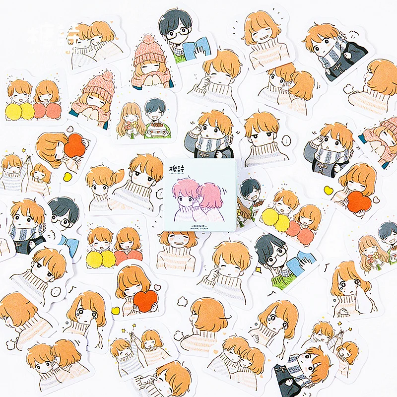 

40pcs/set Small Warm Memo Pad Diary Stickers Pack Posted It Kawaii Planner Scrapbooking Stationery Escolar School Supplies