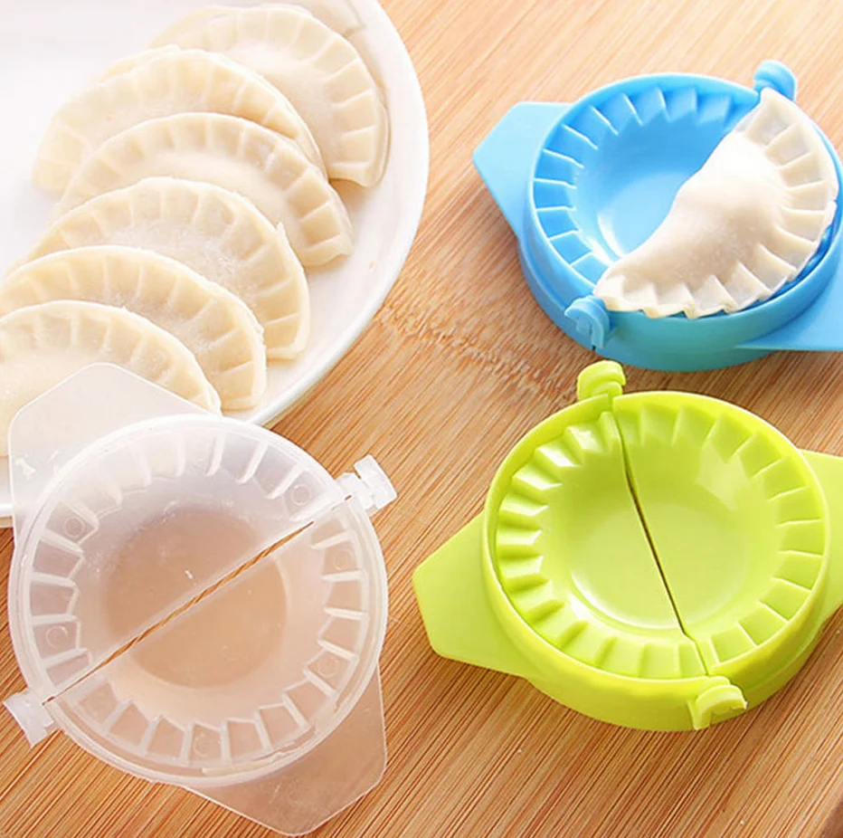 

DIY Dumplings Tool Top Good Quality Dumpling Jiaozi Maker Device Easy Dumpling Mold Clips Kitchen Accessories