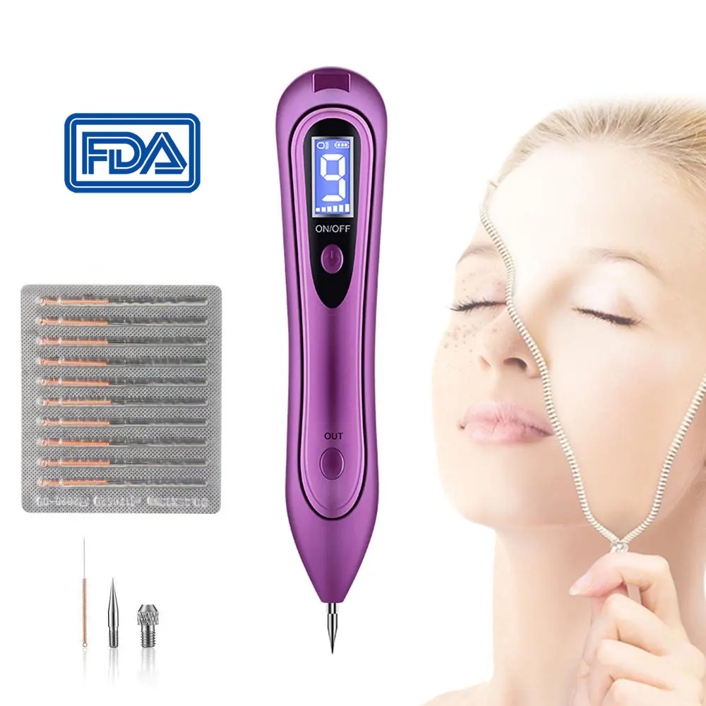 

New Instrument Laser Freckle Removal Machine Skin Mole Removal Dark Spot Remover for Face Wart Tag Tattoo Remaval Pen 9 levels