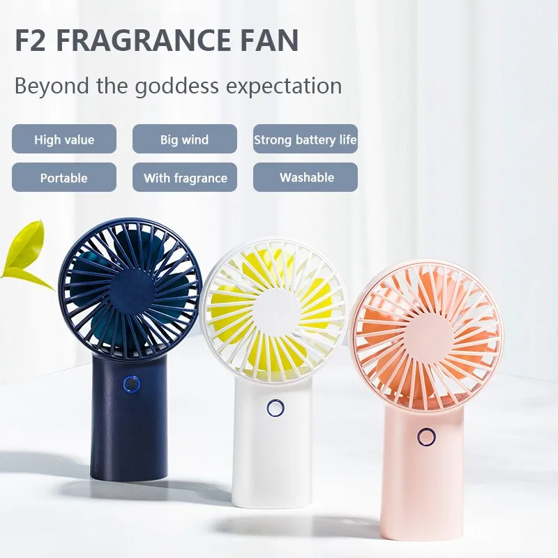 

Usb Portable Mini Fan Handheld Small Fan Silent Air Purification Fans Portable Mini Cooler Adjustable rechargeable Fan