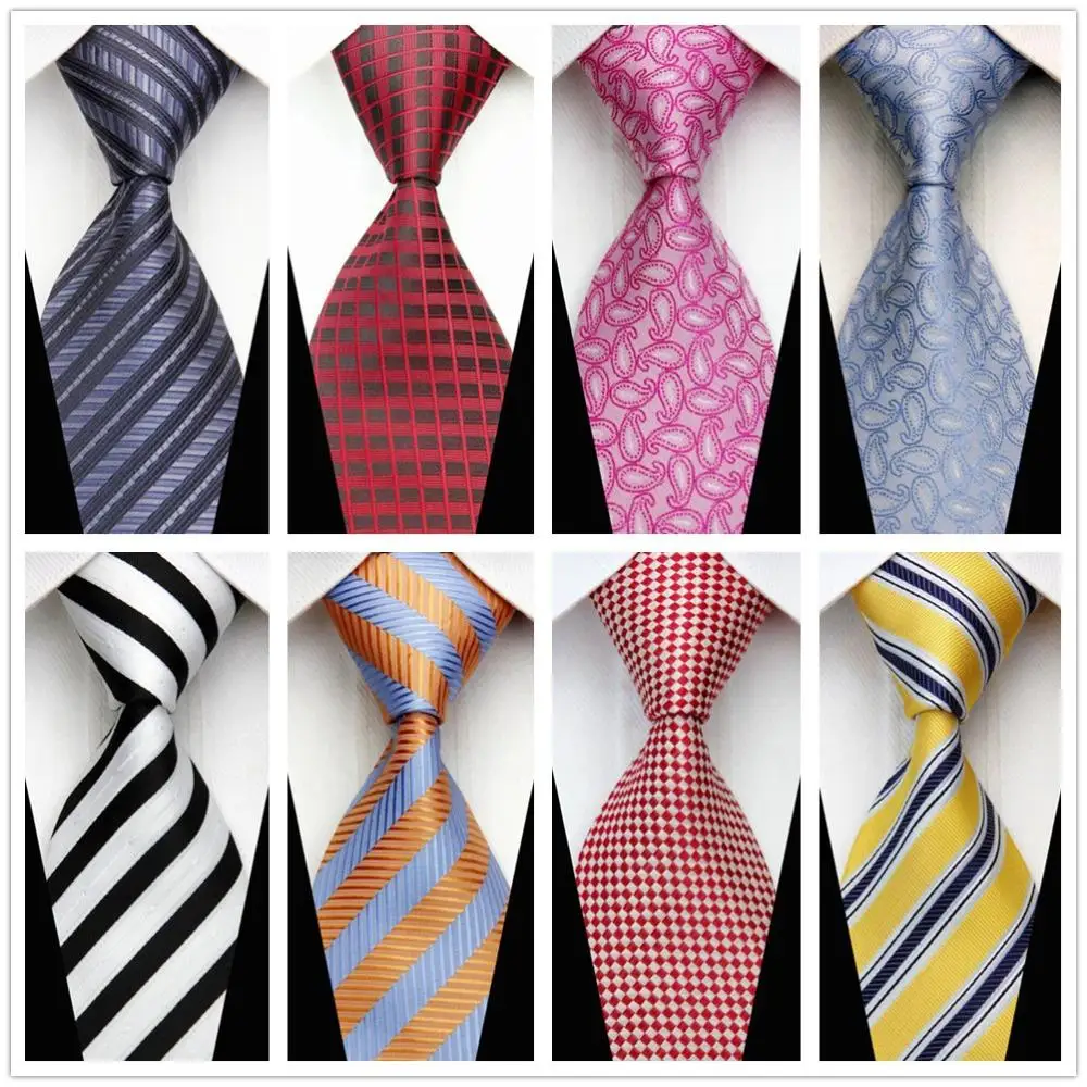 Wedding Party Fashion Tie Business Casual Necktie CON120 Red Blue Green ...