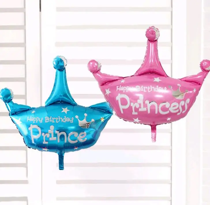 

Mini Birthday Party Decorations kids Foil Balloons Crown pink blue Party Supplies Wedding/Halloween/Christmas