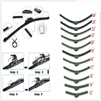 

Car U-type Frameless Bracketless Wiper Blade for Opel Corsa Antara Meriva Zafira Insignia Mokka Optima Rio5 Rio K2 K3 K4 K5