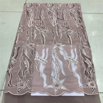 

VILLIEA 2018 Latest French Nigerian Laces Fabric High Quality Tulle African Laces Fabric For Wedding Dress African French Tulle