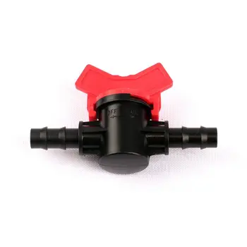

3pcs 8/11mm PE Hose Ball Valve Barbed Head Irrigation Pipe Valve Garden Greenhouse Raised Bed Drip Aeroponics Mist Adjuster