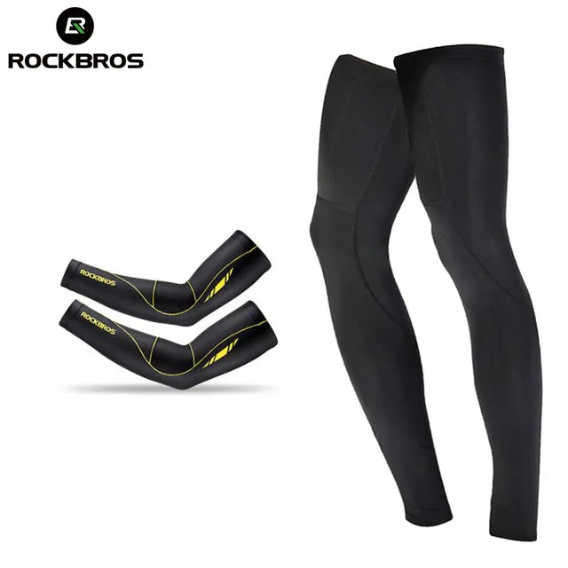 

ROCKBROS UV Protect Cycling Arm Sleeve Warmer Bike Bicycle Basketball Running Arm Sleeves Men Women Sports Arm Leg Warmers Cover