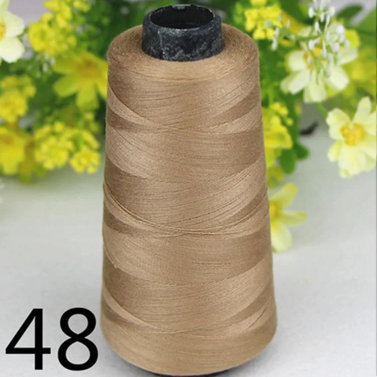 

55colors sewing supplies polyester high speed light brown sewing thread DIY 40S2 3000yards high Quality industrial sewing thread