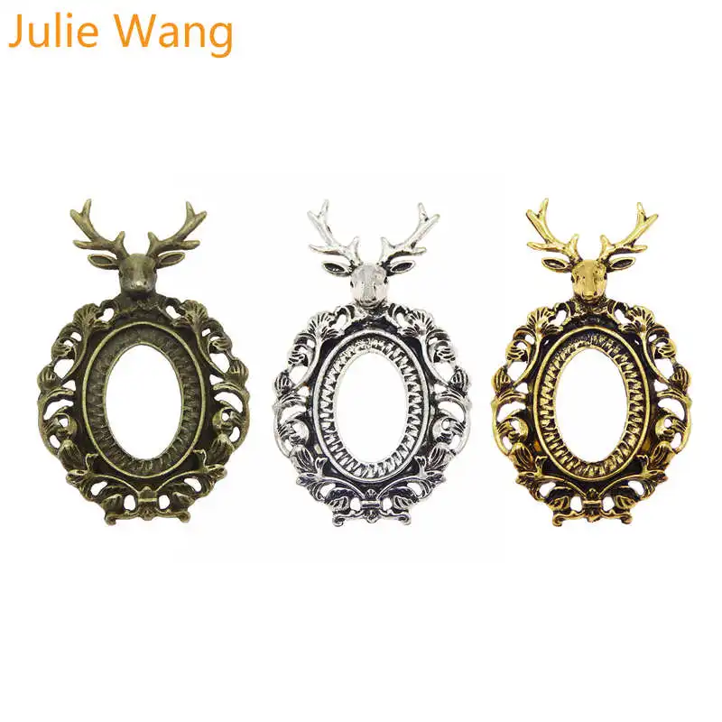 Ожерелье подвеска Julie Wang с кабошоном ожерелье из сплава|Ювелирная фурнитура и