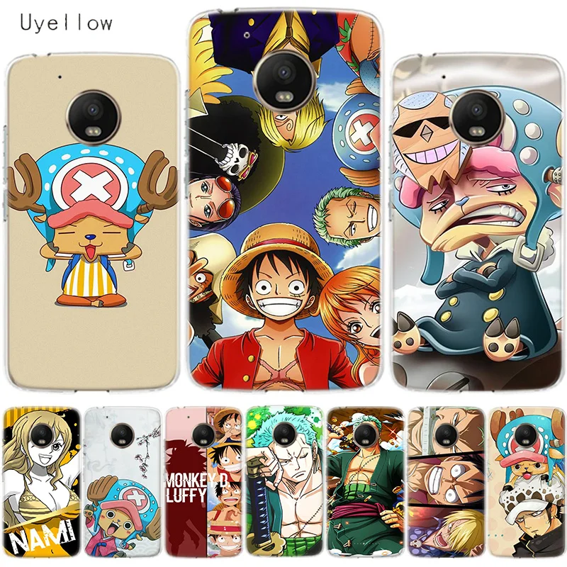 

Uyellow One Piece Straw Hat Pirate Cover For Motorola G4 G5 G5S G6 G7 E4 E5 Plus Play Case For Moto G7 Power Silicone Soft Coque
