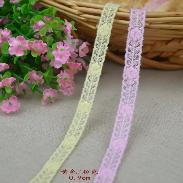 

1 / meter 2 color into the embroidery lace DIY [0.9CM] 4cx038 width