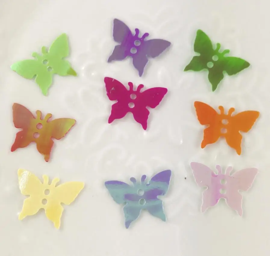 

12 Boxes 18*13mm Mini Assorted Butterfly Chips Beads Sequins For Jewelry Epoxy Resin Fillers DIY Making Nail Art Decoration