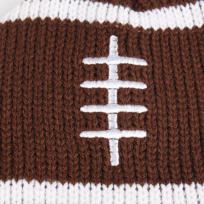 2PCS Kids Beanie Hats Cotton Brown Knitted Hat Gloves Sets Autumn Velvet Boys Girls Skullies Warm Children Winter Earflap Hats (5)