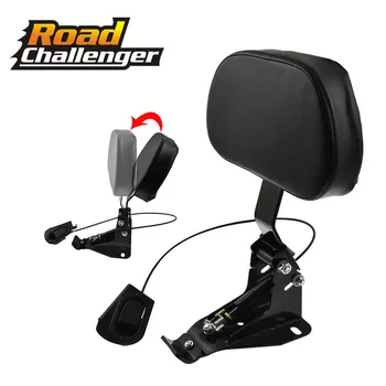 

Detachable Adjustable Rider Backrest w/ Mounting Kits For Harley Touring Road King Street Glide FLHR FLHX FLTRX